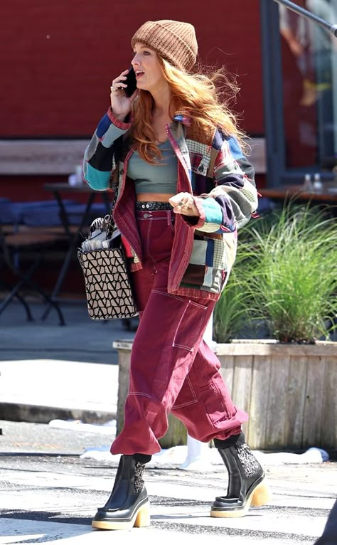 Blake Lively Style Casual, Blake Lively Street Style, Blake Lively Outfits, Bloom Fashion, Blake Lively Style, Lily Bloom, Dark Outfits, Movies Outfit, It Ends With Us