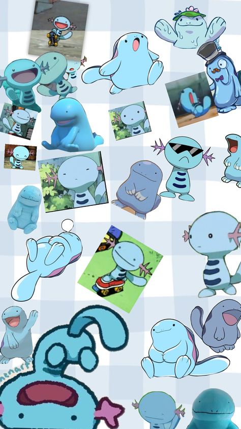 my first attempt at a wooper wallpaper/quagsire #pokemon #wallapaper #wooper #quagsire Quagsire Pokemon, Wooper Pokemon, Pokemon, Drawings, Pokémon