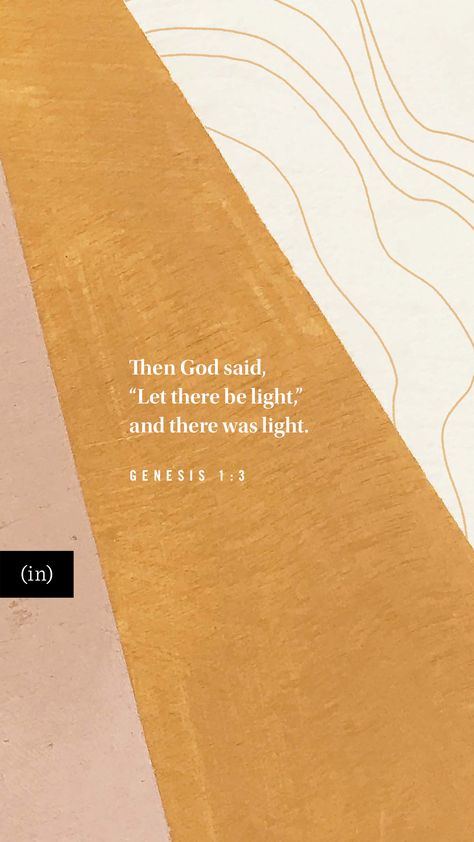 When the Spirit of God Hovers, by (in)courage | Then God said, “Let there be light,” and there was light. Genesis 1:3 Let There Be Light Quote, Let There Be Light Tattoo, Genesis 1:1, God Is Light, Words Of Courage, In The Beginning God Created, Light Of God, Spirit Of God, Genesis 6