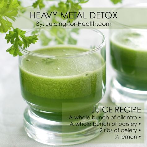 Parsley Juice, Heavy Metal Detox, Lemon Detox, Lemon Diet, Full Body Detox, Detox Diet Plan, Detox Juice Recipes, Natural Detox Drinks, Detox Drinks Recipes