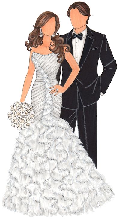 Wedding Couples Drawing Art, Bride Groom Drawing, Bride And Groom Drawing, Costume Design Illustration, Custom Wedding Dress Sketch, Bridal Illustration, Bride And Groom Silhouette, Wedding Caricature, Wedding Dress Sketches