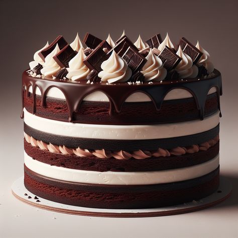 Discover how to recreate Costco's Tuxedo cake at home with this easy-to-follow recipe. Perfect for chocolate lovers and special occasions! Tuxedo Cake Recipe Easy, Costco Tuxedo Cake, Tuxedo Cake Recipe, Cake Recipe Chocolate, Costco Cake, Thomas Cakes, Tuxedo Cake, Cake At Home, Baking Goods