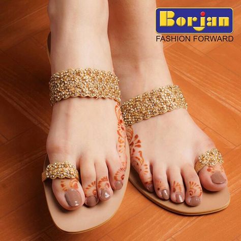 simple,simple,simple sandals+mehandi+nail paint Bridal Dpz, Bridal Sandal, Kolhapuri Chappals, Stylo Shoes, Bridal Sandals Heels, Bridal Flat Sandals, Indian Sandals, Indian Wedding Shoes, Bridal Footwear