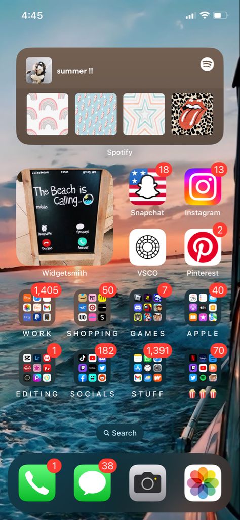 Preppy Home Screen Layout, Beachy Homescreen Layout, Summer Aesthetic Phone Layout, Beachy Phone Layout, Preppy Iphone Layout, Preppy Ios Homescreen, Preppy Phone Layout, Preppy Layout, Preppy Apps