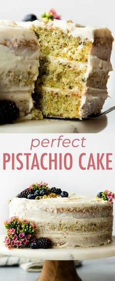 Sally Cake, Pistachio Cake Recipe, Pistachio Recipes, Cake From Scratch, Pistachio Cake, Almond Extract, Cake Recipes From Scratch, Best Food Ever, How Sweet Eats