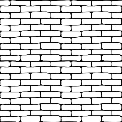 Brick Wall Graphic Design, Brick Pattern Drawing, Brick Texture Drawing, Brick Pattern Texture, Brick Drawing, Brick Vector, Brick Illustration, Brick Wall Illustration, Draw Bricks