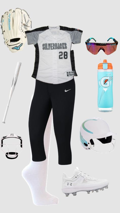 Softball Practice, Vollyball Outfits, Volleyball Outfit, Cute Sporty Outfits, Softball Outfits, Softball Equipment, Softball Season, Softball Catcher, Volleyball Inspiration