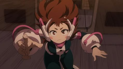 Kingdom Hearts Anime, Ochaco Uraraka, Old Memes, Academia Wallpaper, Ochako Uraraka, Screen Caps, Hero Wallpaper, Anime Crossover, My Hero Academia Episodes