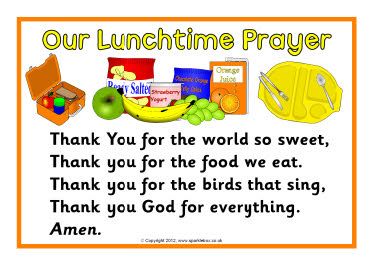 Our Lunchtime Prayer printable poster; also editable versions to add your own prayer Lunch Prayer, Classroom Prayer, Childrens Prayer, Preschool Bible Lessons, Christian Preschool, School Prayer, Bible Songs, School Songs, Preschool Bible