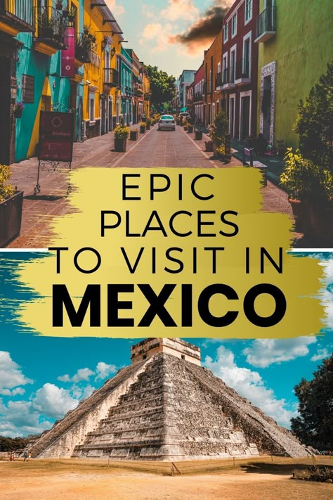 Best Places To Visit In Mexico, Mexico Pyramids, Places To Travel In Mexico, Aesthetic Mexico, Mexico Bucket List, Traveling To Mexico, Travel In Mexico, Places To Visit In Mexico, Mexico Itinerary