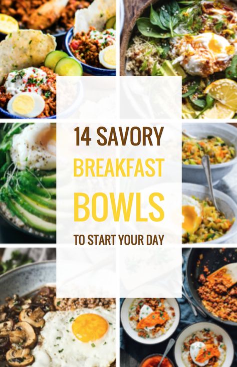 14 Savory Breakfast Bowls to Start Your Day Power Bowls Breakfast, Savory Breakfast Bowls, Black Bean Breakfast, Breakfast Bowl Egg, Bean Breakfast, Sautéed Kale, Bowl Meals, Breakfast Bowls Recipe, Savory Breakfast Recipes