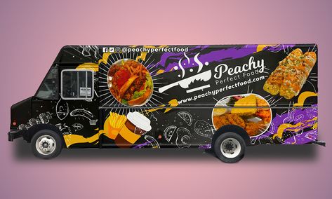 Proffesional food truck wrap design. Food Truck Wrap Ideas, Food Truck Wrap Design, Trailer Wrap Design, Truck Graphic Design, Food Truck Design Logo, Background Event, Truck Wrap Design, Trailer Wrap, Food Truck Menu