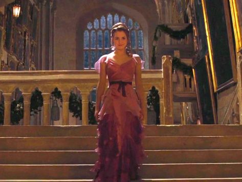 The Potter Family, Hermione Yule Ball Dress, Hermione Granger Yule Ball, Hermione Yule Ball, Fleamont Potter, Hermione Dress, Harry Potter Things, Harry Potter Yule Ball, Yule Ball Dress