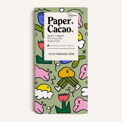 𝐒𝐜𝐨𝐭𝐭𝐲 𝐆𝐢𝐥𝐥𝐞𝐬𝐩𝐢𝐞 on Instagram: “You didn’t think it just ended at greeting cards did you? more work for the lovely @paperboylondon 3 of 6 new chocolate bar wrappers Paper…” Cute Chocolate Packaging, Chocolate Packaging Design Ideas, Scotty Gillespie, Chocolate Package Design, Chocolate Bars Packaging, Chocolate Packaging Ideas, Chocolate Wrapper Design, Chocolate Bar Packaging Design, Chocolate Bar Wrapper Design