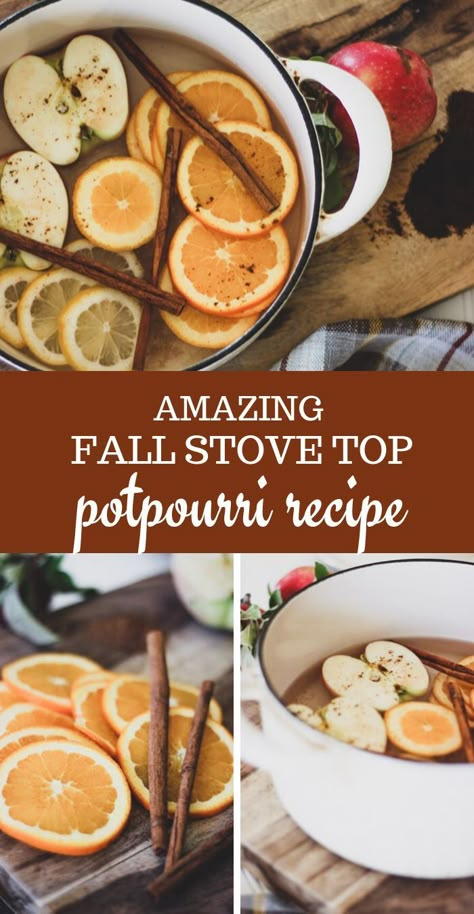 Fall Stove Top Potpourri Recipe – Make Your Home Smell Like Autumn! Stove Potpourri, Fall Ingredients, Potpourri Recipe, Fall Potpourri, Fall Smells, Homemade Potpourri, Simmer Pot Recipes, Make Your Home Smell Amazing, Stove Top Potpourri