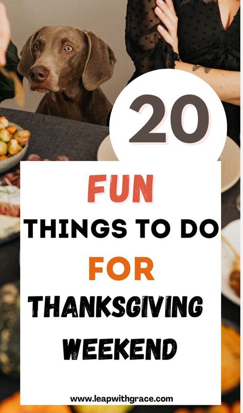 Here are 20 fun things to do thanksgiving weekend. You can start to create a new thanksgiving tradition with these ideas. You can get some thanksgiving tradtions for family, thanksgiving traditions for kids. You can also find thanksgiving tradtion ideas for couples as well. Thanksgiving Weekend Activities, Thanksgiving Things To Do With Family, Thanksgiving Traditions For Kids, Thanksgiving Fun Ideas, Things To Do At Thanksgiving, Family Thanksgiving Ideas, Things To Do On Thanksgiving, Fun Thanksgiving Ideas, Thanksgiving With Kids