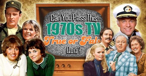 It's time to test your TV trivia! All My Saves By Tammy Belt, Tv Quiz, True Or False Questions, 1960s Tv Shows, The Rockford Files, Tv Trivia, 70s Tv, Julie London, Laverne & Shirley