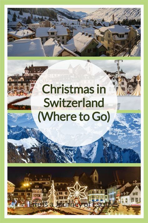 There are a couple of spots in Switzerland where we can once again live the magical days of our childhood. Here are the best places to spend Christmas in Switzerland. Christmas In Switzerland, Switzerland Travel Winter, Best Places In Switzerland, Switzerland Christmas, Switzerland In Winter, Switzerland Mountains, Switzerland Itinerary, Switzerland Vacation, Places In Switzerland