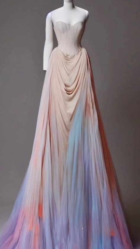 Day Court Aesthetic Dresses, Dawn Court Aesthetic Dress, Dawn Court Fashion, Dawn Court Acotar Aesthetic, Summer Court Outfit, Dawn Court Dress, Acotar Gowns, Thesan Dawn Court, Starfall Gown