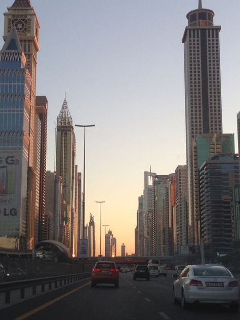 Dubai- Sheikh Zayed Road /SonyaSarigul Shaikh Zayed, Dubai Sheikh, Sheikh Zayed Road, Sheikh Zayed, New York Skyline, Beautiful Places, Dubai, Personal Style, Road