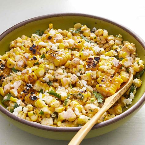 Elote Salad Elote Salad Recipe, Elote Salad, Grilled Corn Salad, Mexican Street Food, Tortilla Pizza, Mexican Street Corn, Street Corn, Mexican Street, Corn Salad