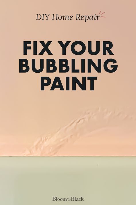 Fix Peeling Paint On Walls, Paint Bubbles On Wall, Peeling Paint Repair, How To Fix Peeling Paint On Walls, Retaining Wall Repair, Best Paint For Bathroom, Painting Bathroom Walls, Smooth Painting, Peeling Wall