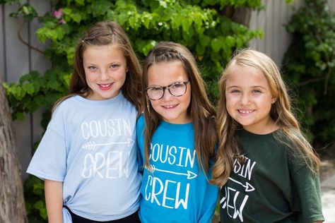 Matching Cousins' Shirts Cousins Shirts, Cousin Crew, Family Vacation, T Shirts For Women, Women's Top, T Shirt