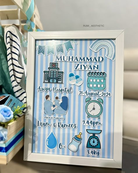 Baby boy detailed frame 💙 Perfect baby boy hamper to gift 🥹💙 #rumi#rumiaesthetic#shiroor#shiroorcreation #reel#reelinstagram #viral#trending #shorts#babyboy#babyboyhamper#babygift#hamper#gift Baby Frames, Baby Boy Hamper, Hamper Gift, Breakfast Recipes Indian, Trending Shorts, Baby Frame, Baby Hamper, Recipes Indian, Birth Details