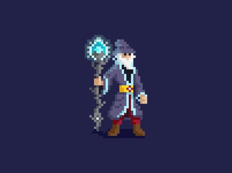 Pixel Wizard Wizard Pixel Art, Game 2d, Pixel Characters, Arte 8 Bits, Pixel Games, Cool Pixel Art, Perler Art, Pixel Art Characters, Pix Art