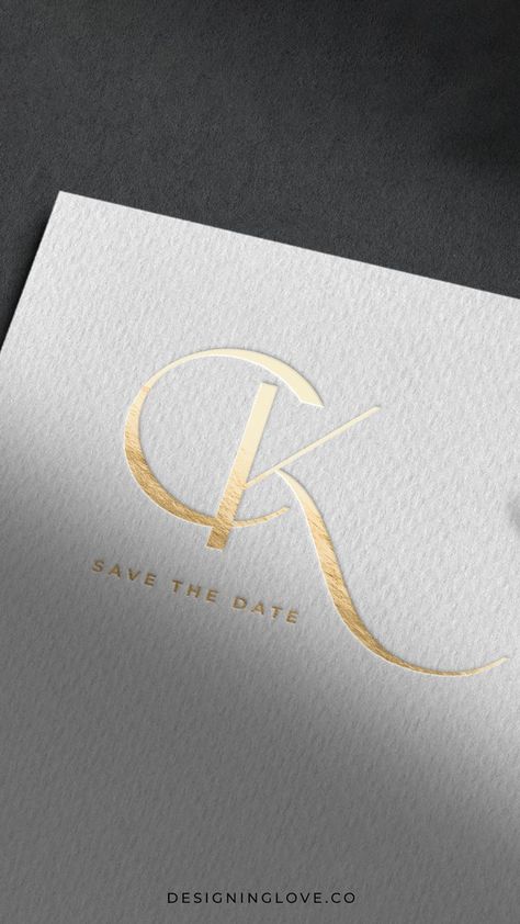 Ck Monogram Logo, Beautiful Clinic, Black Tie Wedding Theme, Save The Date Design, Ck Monogram, Date Design, Love My Parents Quotes, Parents Quotes, Wedding Logo Monogram