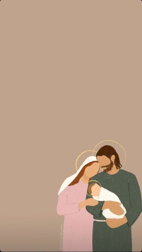 Catholic Wallpaper, Jesus And Mary, Jesus Christ Art, Jesus Wallpaper, Christmas Nativity Scene, Jesus Art, Catholic Art, Holy Family, Christmas Nativity