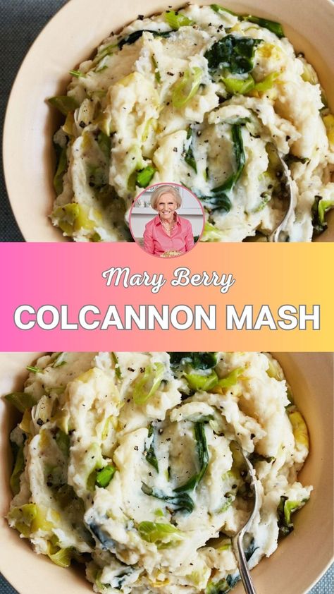 Mary Berry Colcannon Mash Best Colcannon Recipe, Mary Berry Recipes, Colcannon Potatoes, Celeriac Mash, Colcannon Recipe, Buttery Potatoes, Mary Berry Recipe, Irish Cuisine, Berry Recipes