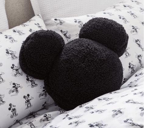 Mickey Mouse Bedroom Decor, Mickey Mouse Pillow, Sherpa Pillow, Mickey Mouse Bedding, Mickey Mouse Room, Disney House Ideas, Mickey Mouse Bedroom, Disney Bedroom, Mickey Mouse Gifts