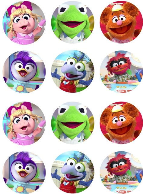 Muppet Cake, Muppets Party, Baby Cupcake Toppers, Baby Cupcake, Edible Cupcake Toppers, Muppet Babies, The Muppets, Baby Themes