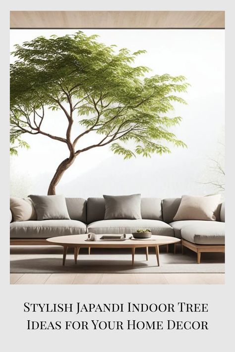 Discover our curated japandi indoor tree ideas to elevate your home decor with serene, nature-inspired elegance. Transform any space into a tranquil retreat. Japandi Interior Design, Indoor Tree, Serene Nature, Japanese Minimalism, Tranquil Retreat, Japandi Interior, Japandi Style, Calming Colors, Living Environment