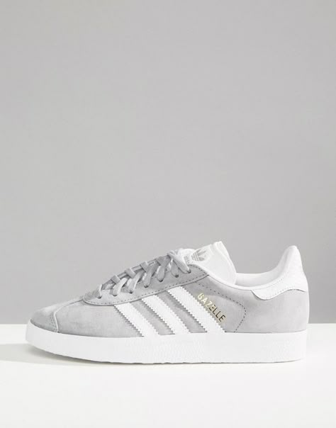 Adidas All Star Shoes, Grey Gazelle, Summer 2023 Shoes, Adidas Gazelle Grey, Grey Adidas Shoes, Adidas All Star, Adidas Gazelle Women, Adidas Gazelle Outfit, Rhode Skincare