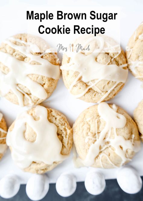 Pin this recipe for later and make the most delicious Maple Brown Sugar Cookies at home! Click this Pin to see the full recipe. These soft and chewy maple brown sugar cookies are soft and chewy maple cookies with a delicious maple icing on top. Maple Brown Sugar Cookies, Brown Sugar Cookies Recipe, Brown Sugar Cookie Recipe, Maple Icing, Maple Cookies, Maple Frosting, Brown Sugar Cookies, Maple Brown, Maple Sugar