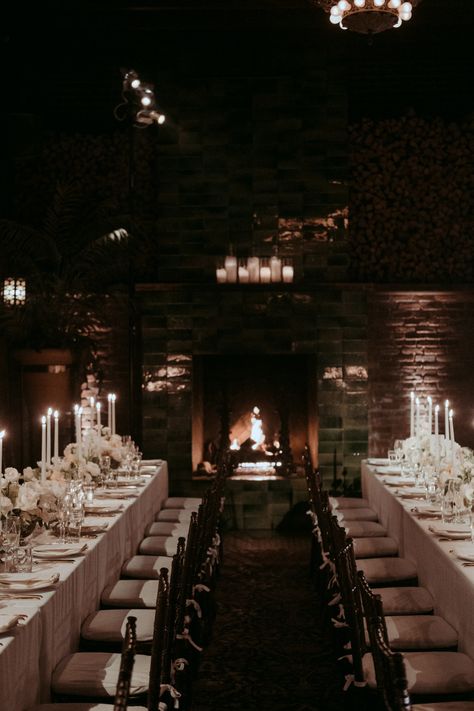 Vogue Winter, Wedding Vogue, Candle Lit Ceremony, Candlelit Ceremony, The Bowery Hotel, Winter Wedding Table, Bowery Hotel, Winter Wedding Ideas, Western Themed Wedding