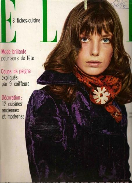 Jane Birkin - Elle Magazine Cover [France] (3 November 1969) 70s Style Inspiration, Posters Newspaper, Jane And Serge, 70s Illustration, Elle Covers, Jane Birkin Style, 1969 Fashion, Birkin Style, European Actresses