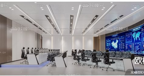 Surveillance Room, Command Center Design, Monitoring Room, Call Center Design, Conference Room Design, Meeting Hall, Office Idea, Mission Control, Conference Hall