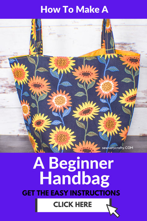 If you are a beginner sewist this is the project for you. This beginner handbag project comes with a free sewing pattern and free sewing tutorial.  This is really a super simple beginner sewing project that anyone can make in no time.  So, take your beginner sewing skills and get started on this easy project. Hobo Bag Tutorials, Sewing Patterns Free Bag, Handbag Sewing Patterns, Christmas Sewing Projects, Bag Pattern Free, Free Sewing Pattern, Sewing Tutorials Free, Beginner Sewing Projects Easy, Beginner Sewing