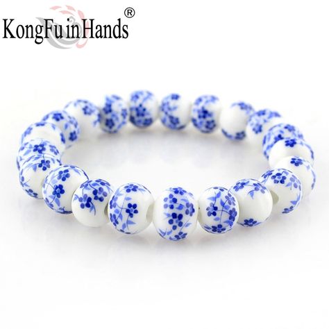 Blue and White Porcelain Beads Bracelet OL Style Ceramics accessories made in china free shipping Creative Gifts Factory price Ceramic Accessory, Porcelain Beads, Bracelet Wrist, Blue And White Porcelain, Popular Jewelry, Crystal Beads Bracelet, Jewelry Outfit, Strand Bracelet, Ceramic Beads