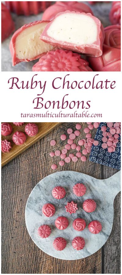 Bon Bon Recipes, Easy Bonbon Recipe, Vanilla Bon Bons Recipe, Ruby Chocolate Recipes, Bonbon Filling, Chocolate Bon Bons Recipe, Bonbon Recipe, Chocolate Bonbon Filling Recipe, White Chocolate Bonbons