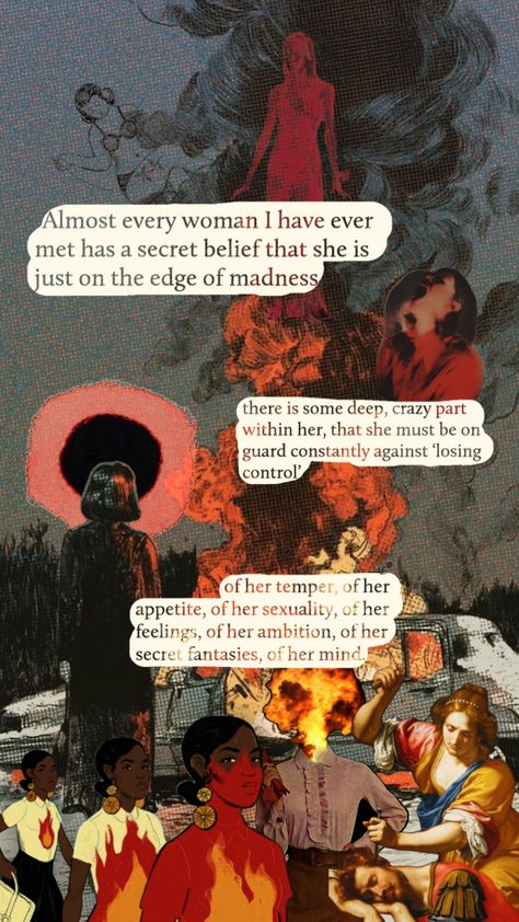 The feminine urge to go batshit crazy #collage #art #fire #feminine #feminineurge #rage #femalerage #goingapeshit Rage Quotes, Rage Art, Feminine Urge, Mad Women, The Villain, Just Girly Things, Divine Feminine, On The Edge, Pretty Words