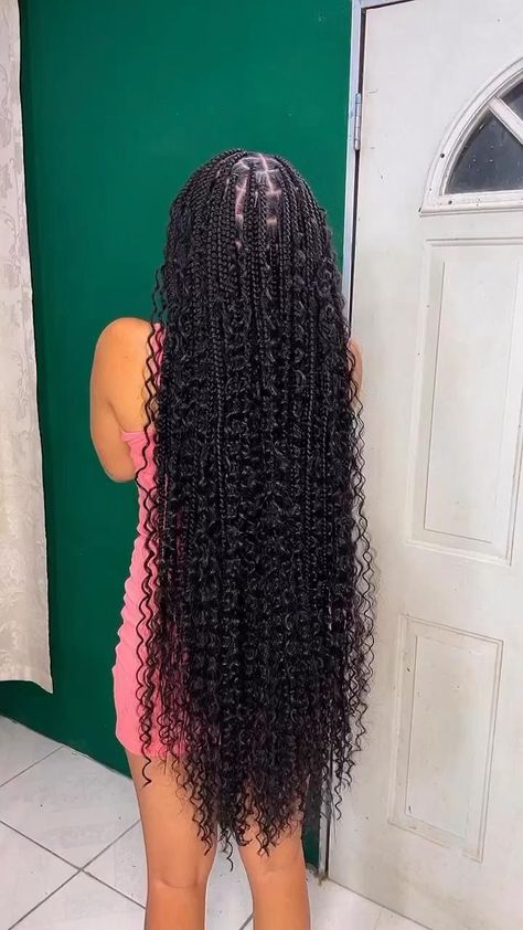 Goddess Knotless Braids, Goddess Knotless, Boho Knotless Braids, Boho Knotless, Short Box Braids Hairstyles, Big Box Braids Hairstyles, Feed In Braids Hairstyles, Goddess Braids Hairstyles, Braided Cornrow Hairstyles