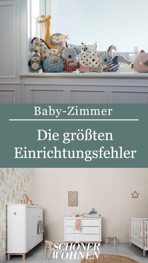 Typische Einrichtungsfehler im Babyzimmer, die sie vermeiden sollten. #babyzimmer #einrichtung #fehler #gestalten #dekorieren #kinder #kindermöbel #spielzeug #wohnen #schönerwohnen Bright Room Colors, Baby Room Design Boy, Baby Zimmer, Baby Room Design, Dream Baby, Kids Discover, Nursery Design, Baby Hacks, Baby Boy Nurseries