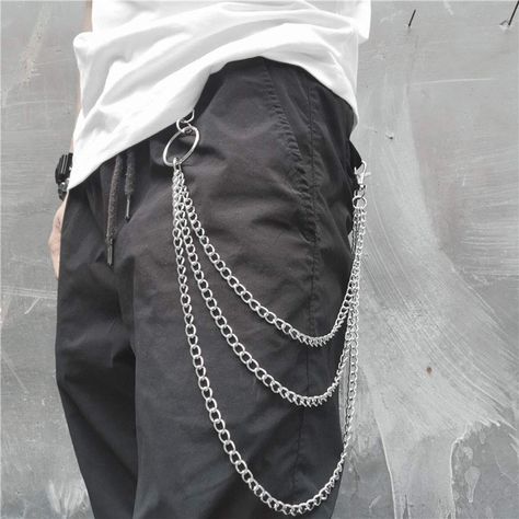 PRICES MAY VARY. Chains for pants easily match with your dress, leather pants, bikini suit. Make your whole dressing more chic and attractive. Silver pants chain about 16.9/20.8/24.8 inch. Free size suit for all.The length of the body chain can be adjusted with the extended chain,so you can freely adjust the length.Its chain is relatively slender.It will be a perfect body chain for you. Jean chains can be matched with your bikini, jeans, leather pants, dress and so on, suitable for taking a trav