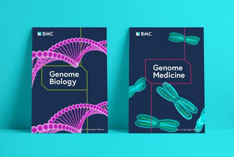 Science journal publisher BioMed Central gets a more "human" look Human Science, Medical Book Cover, Science Branding Design, Scientific Branding, Research Book, Medical Graphic Design, Scientific Design, Science Branding, Science Graphic Design