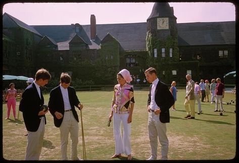 Minnie Cushing at the Newport Casino. Photo by Toni Frissell, September 16, 1966. Stanford White, September 16, Newport, Dolores Park, Casino, Travel, White