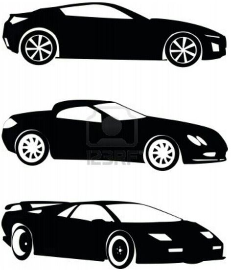 Fast Cars Template/ Stencil. Great for a Mural (Chalk Paint) in a Boys Room. From 123RF.com Cars Template, Art Transportation, Scroll Saw Patterns Free, Car Silhouette, Aston Martin Vanquish, Bmw 6 Series, Paper Bead Jewelry, Jaguar F Type, Sign Stencils